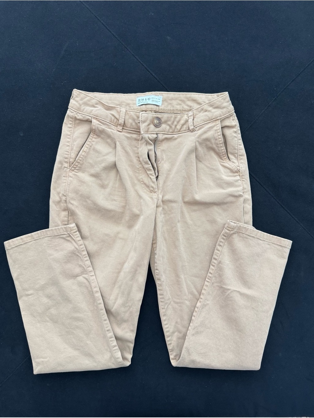 Primark Beige Straight Leg Trousers